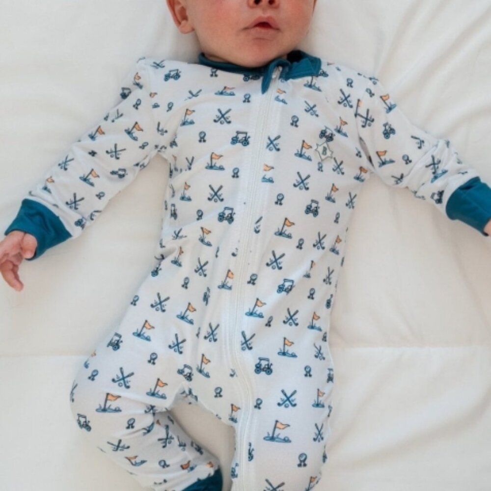 BURLEBO BABY ZIP UP- HOLE-IN-ONE
